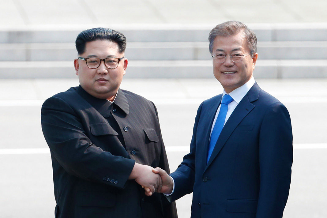 5-Things-to-Know-About-the-New-Agreement-Between-North-and-South-Korea North Korean leader Kim Jong Un (L) shakes hands with President Moon Jae-in of South Korea
