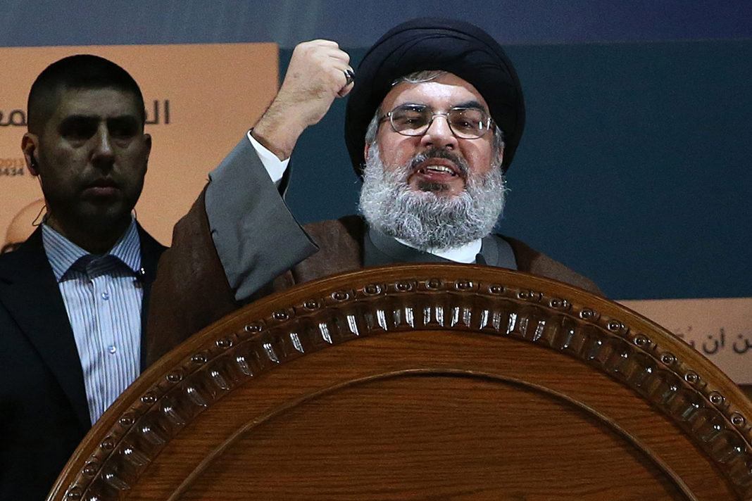 Terror leader Hassan Nasrallah. (AP Photo/Hussein Malla, File)