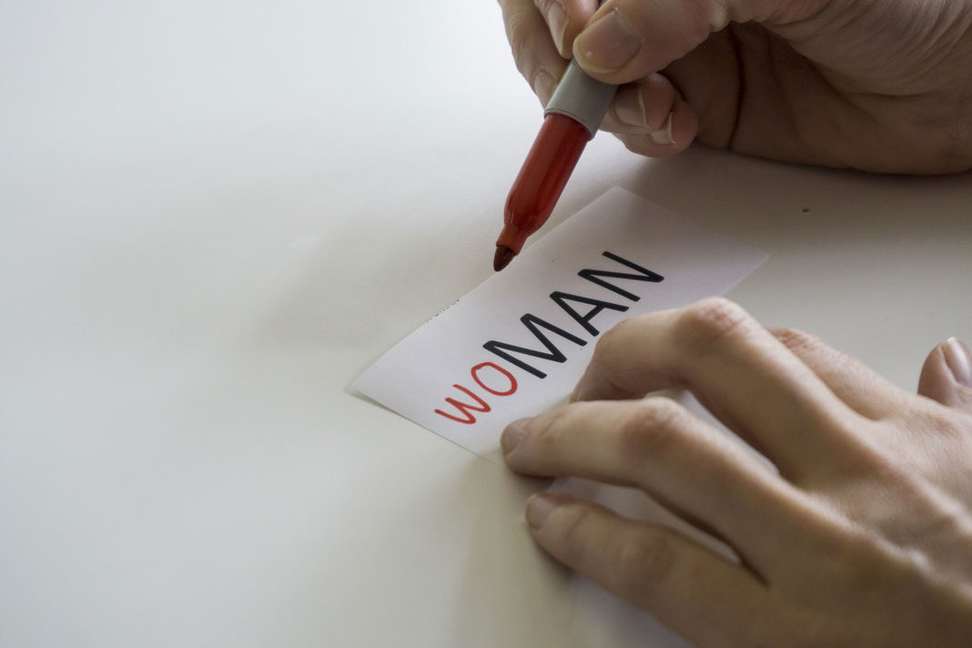 writing the word woman