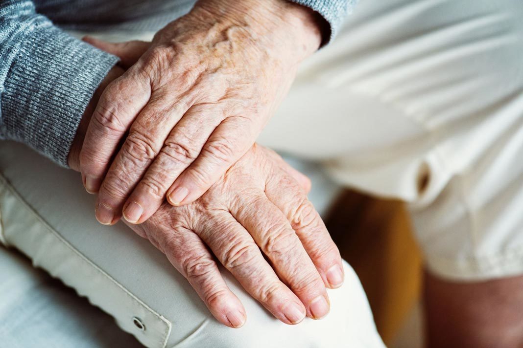 Elderly hands