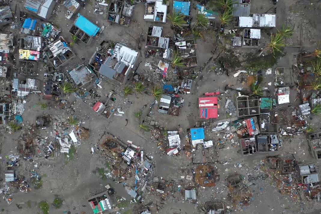 A general view shows destruction after Cyclone Idai in Beira, Mozambique