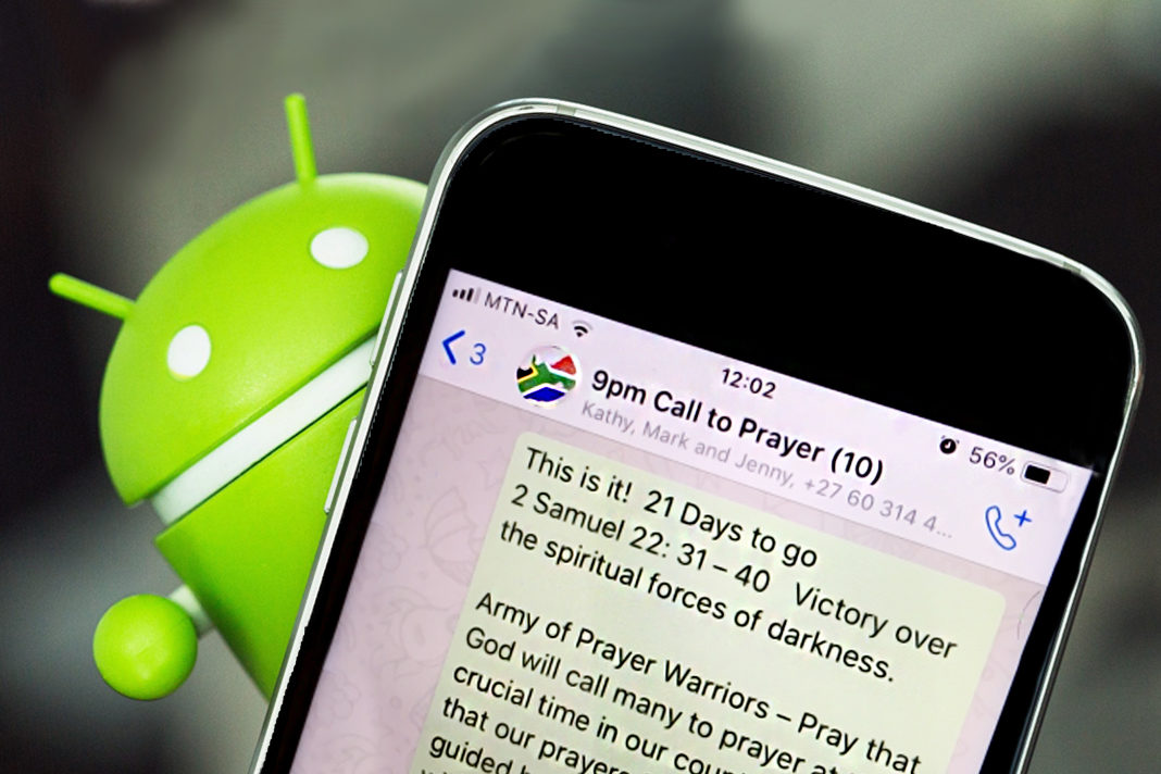 WhatsApp prayer list
