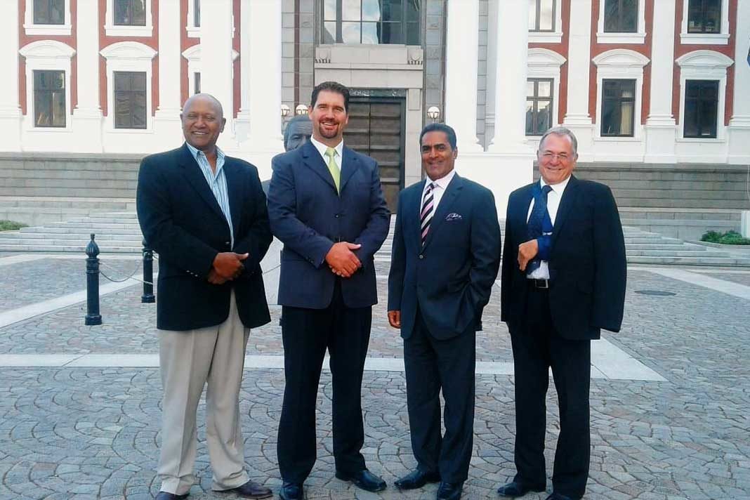 christian-great-awakening-expected-to-impact-sa-elections Dr Ruben Richards , Dr Arno van Niekerk, Errol Naidoo and Advocate Alan Nelson.