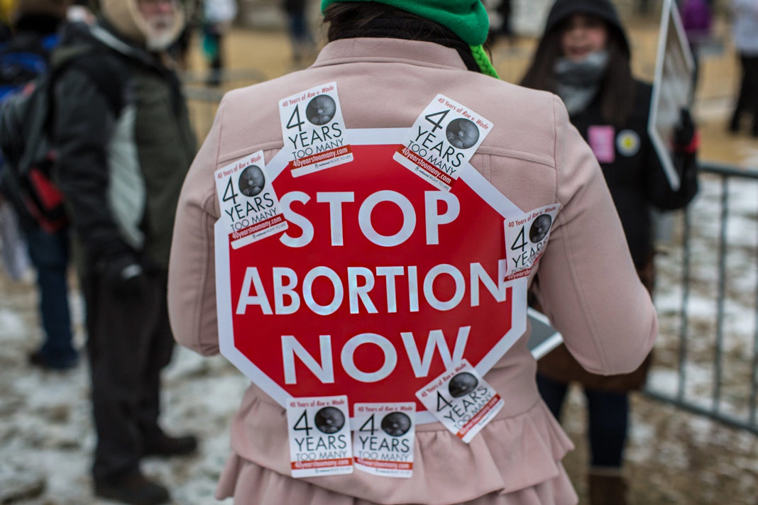 Anti-abortion Protester