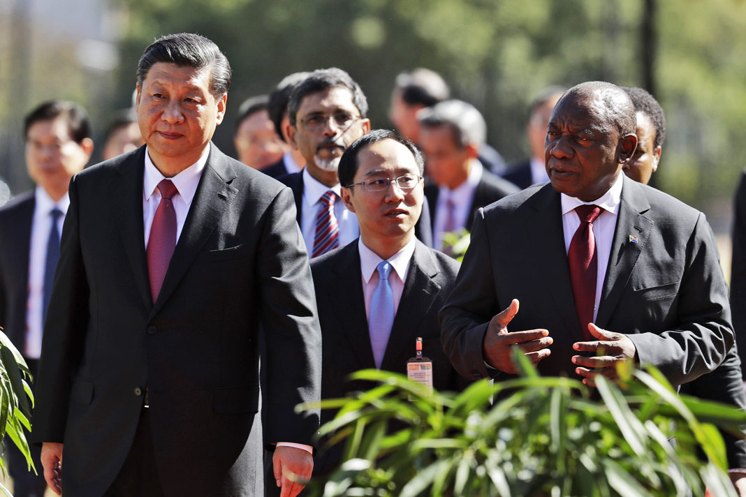 ramaphosa-is-the-right-president-at-the-right-time-for-sa-says-china China's President Xi Jinping walks with South African President Cyril Ramaphosa