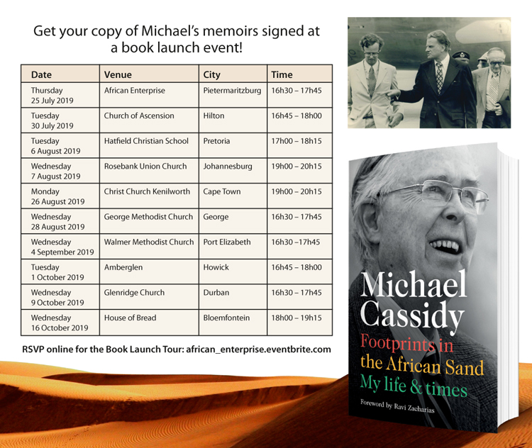 Michael Cassidy’s Memoirs