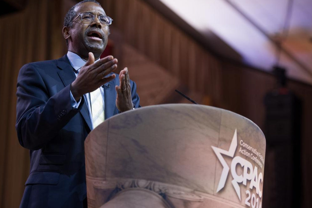 Neurosurgeon and author Ben Carson speaks at the Conservative Political Action Conferenc