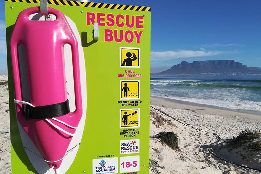 pink-south-african-rescue-buoys-have-saved-43-lives-since-2017-and-now-australia-is-interested-in-them Rescue Buoy