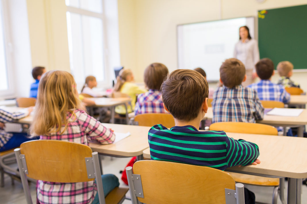 children in classroom