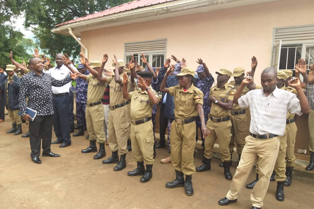 ugandan-pastor-involved-in-boda-boda-ministry-finds-great-harvest Police officers of Moroto were filled with Joy after receiving the Word of God and salvation.