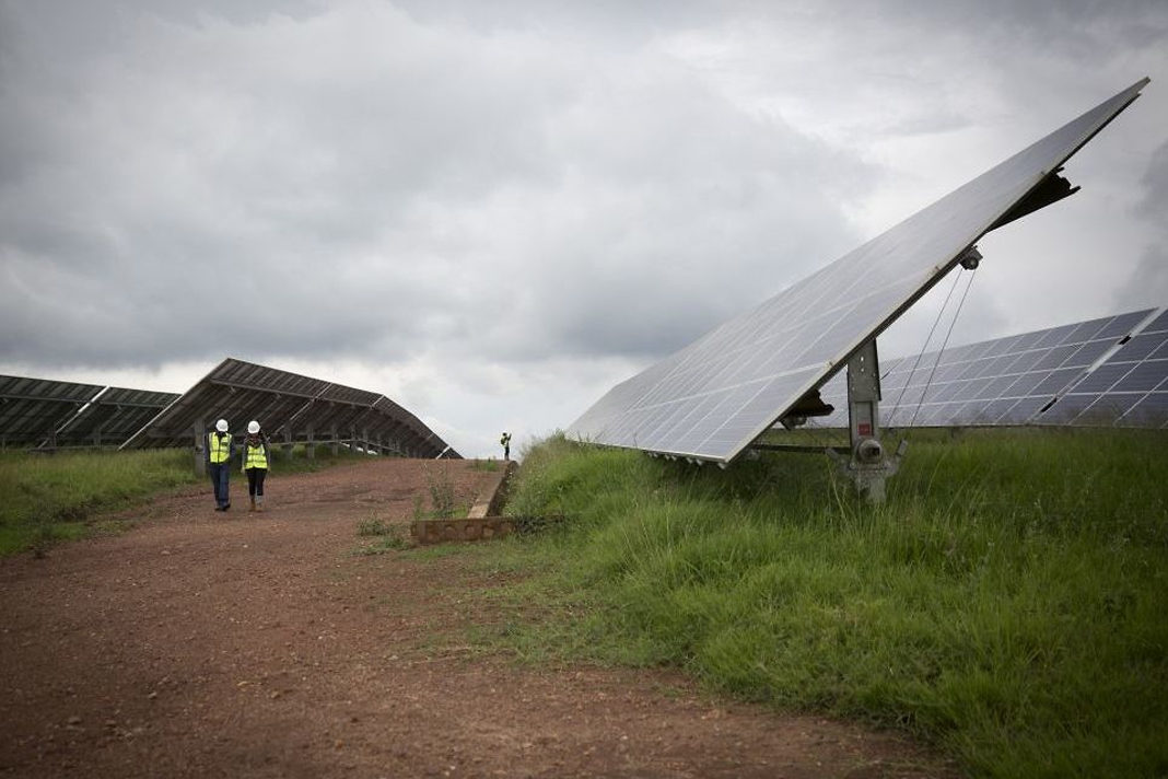 jerusalem-ngo-part-of-group-planning-african-solar-fields The solar field in Rwanda, pictured here on February 17, 2017, has 28,360 panels which provide 7.8 megawatts of electricity at peak production. (Miriam Alster/FLASH90)