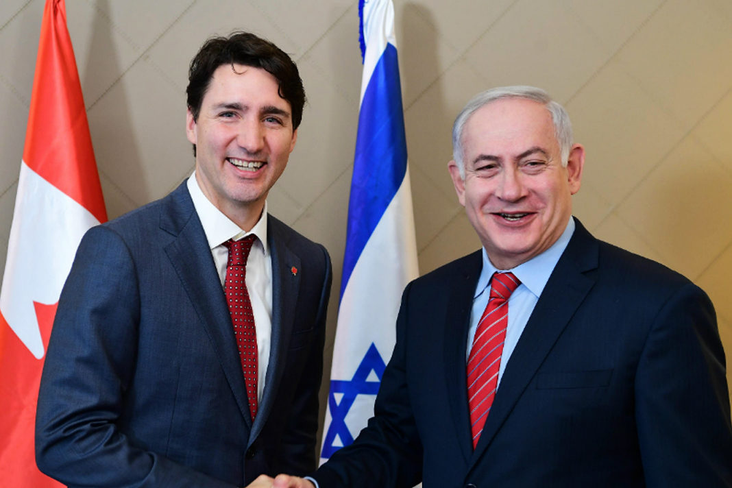 canadas-eroding-support-for-israel-is-difficult-to-comprehend PM Benjamin Netanyahu with Canadian Prime Minister Justin Trudeau