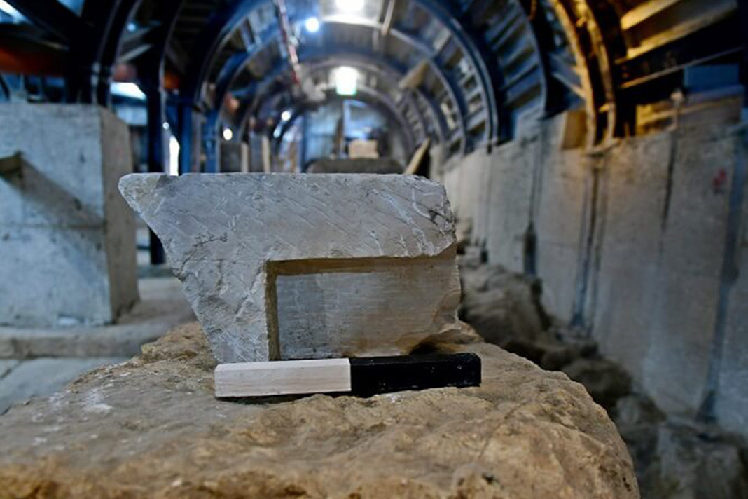 The top part of the measuring table. (Israel Antiquities Authorities/Ari Levi)
