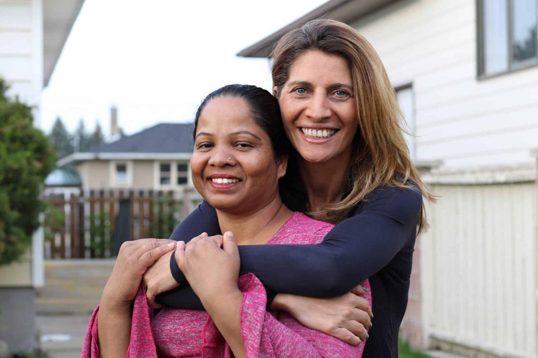 Asia Bibi together with journalist Anne-Isabelle Tollet, who wrote the book about Asia Bibi's time in captivity.