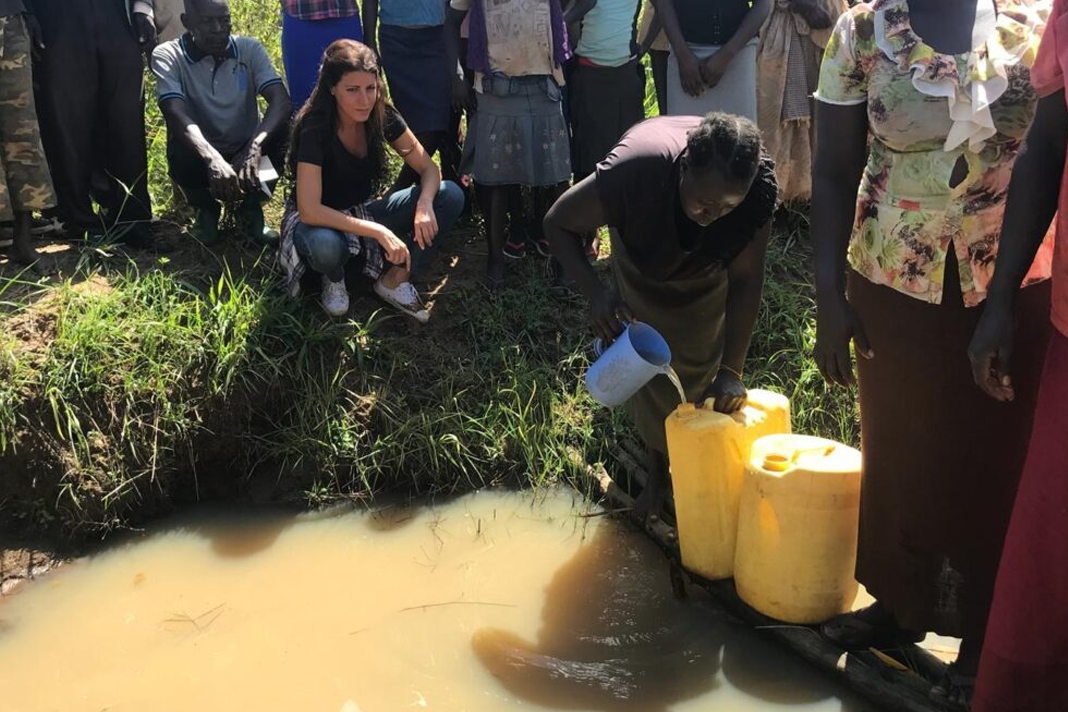 israeli-tech-helps-african-villages-protect-against-corona Sivan Ya’ari, CEO of Innovation: Africa, assessing how this village can use Israeli technology for greater access to clean water. Photo: courtesy