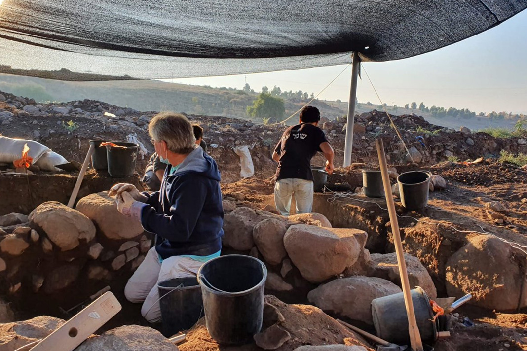 ancient-inscription-bearing-the-name-christ-born-of-mary-unearthed The site where the inscription was uncovered