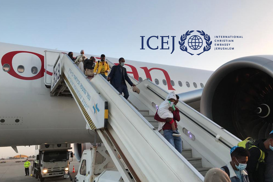icej-brings-300-ethiopian-jews-to-israel-despite-airport-closure-by Icej