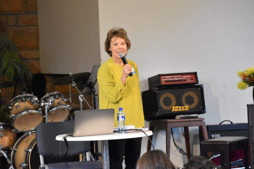 Carina during a Basic Sozo Training session in 2019
