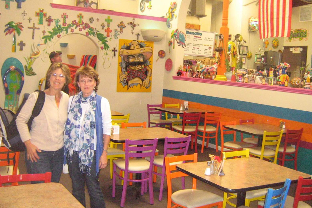 Carina Boshoff and Ilse de Waal during their visit to Bethel Church in Redding California.