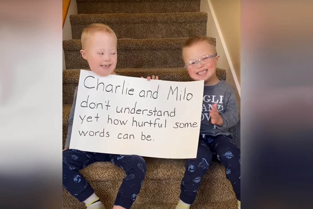 Fraternal Twins with Down Syndrome Charlie and Milo