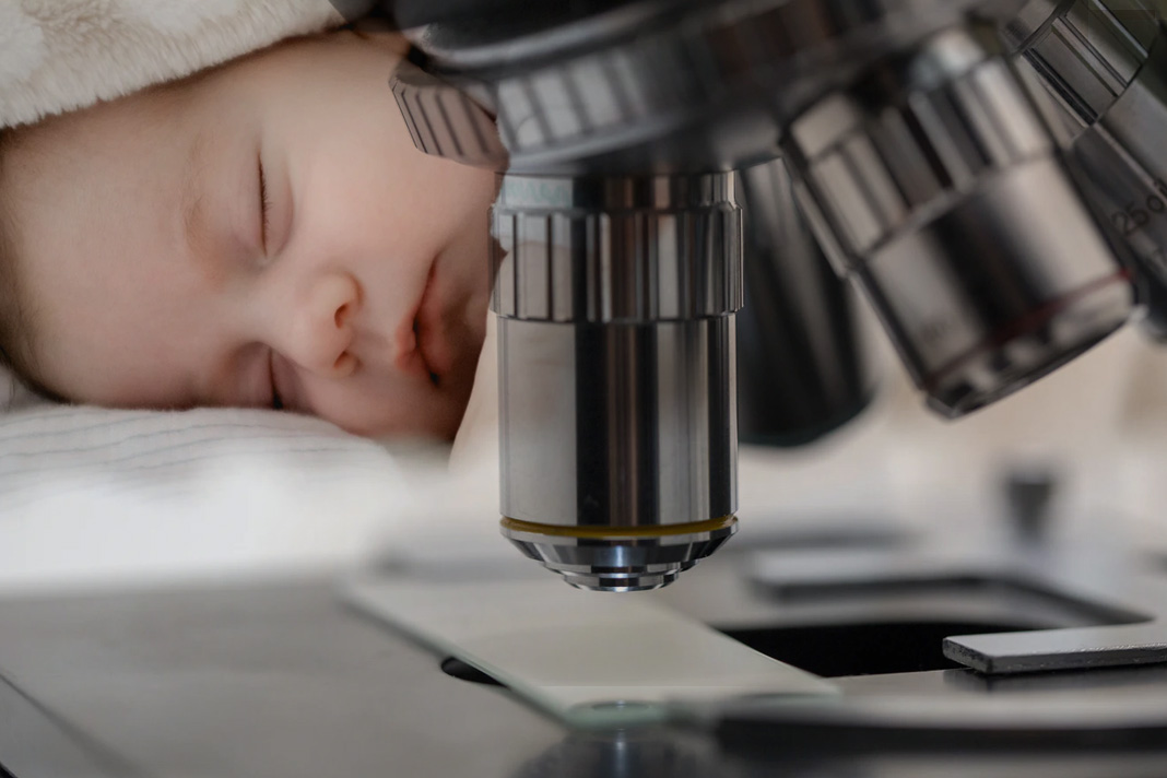 biden-admin-reverses-trump-era-regulations-on-research-derived-from-aborted-baby-tissue Baby and Microscope