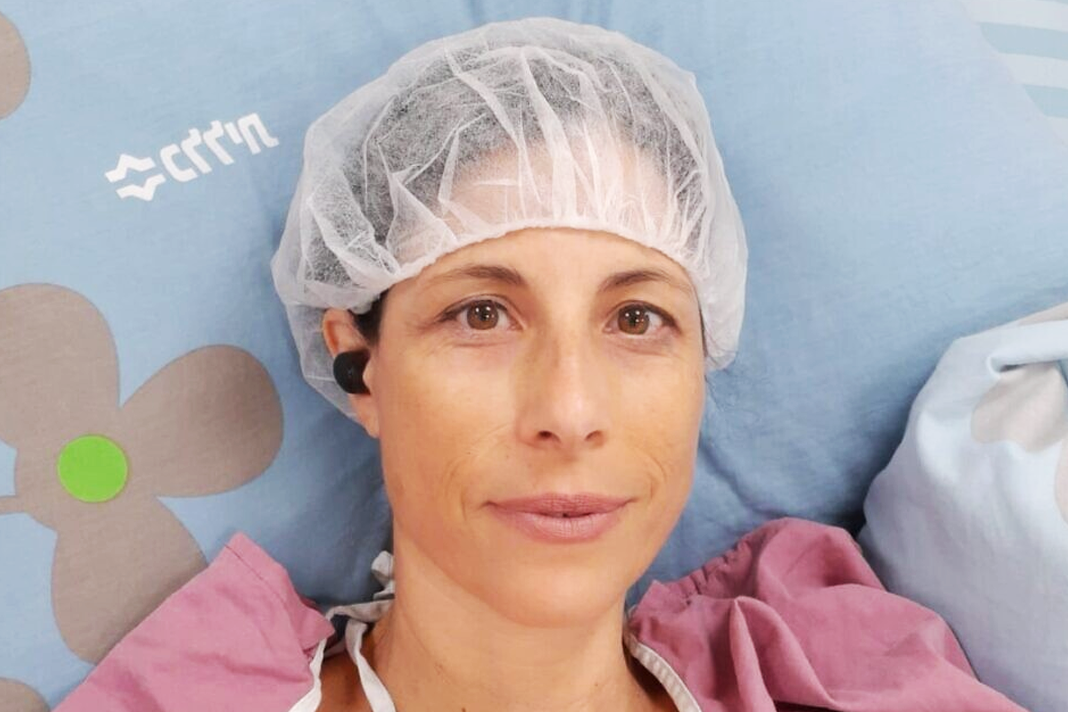 birthday-gift-israeli-woman-donates-kidney-to-gaza-boy Idit Harel Segal ahead of her operation in June 2021 (Courtesy Zman Yisrael, Idit Harel Segal)
