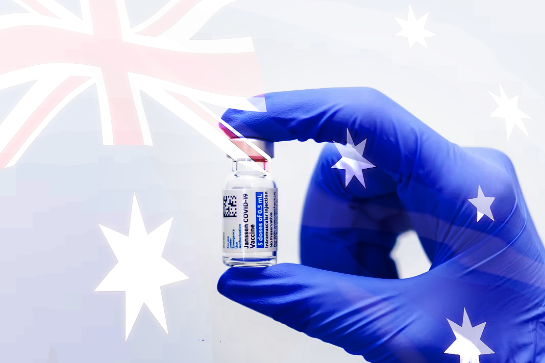 australia-threatening-seizure-of-homes-bank-accounts-over-covid-violations Australian Flag and Vaccine