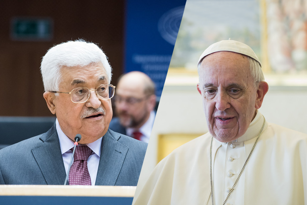 pope-sides-with-abbas-over-israel-pushes-for-palestinian-state President of the Palestinian National Authority Mahmoud Abbas & Pope Francis