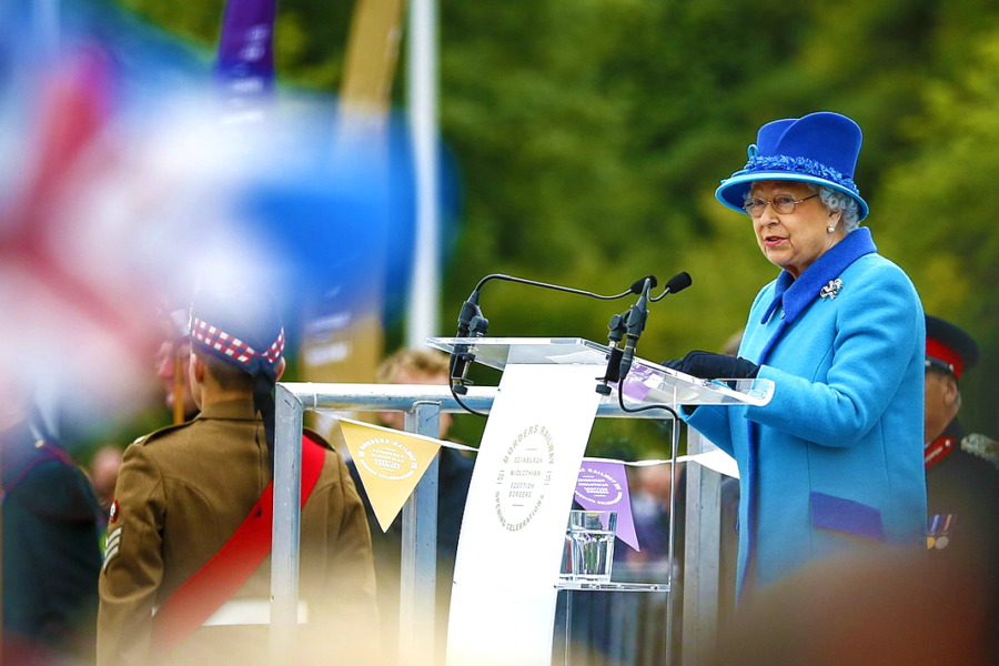 behind-the-curtain-queen-elizabeths-spiritual-legacy Opening the Borders Railway on the day she became the longest-reigning British monarch, 2015.