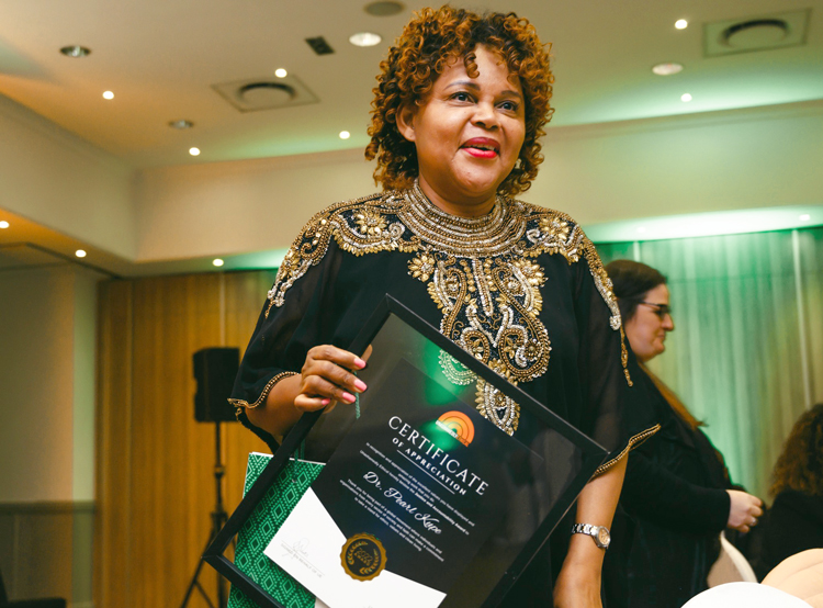 Certificates of appreciation were presented