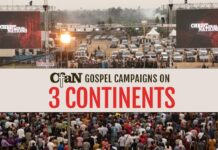 CFaN gospel campaigns on 3 continents